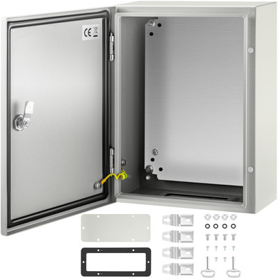 VEVOR 16x12x6'' Carbon Steel Electrical Enclosure IP65 Wall Mount Junction Box