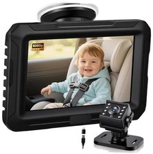 1080P Baby Car Mirror Camera for Rear Facing Seat, 4.3 for Type-c Port