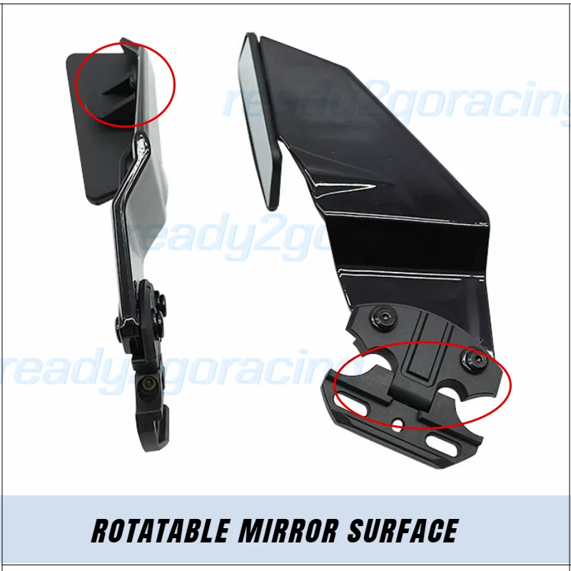 Espejos retrovisores negros completos para motocicleta Honda CBR1000RR 2006 2007 Foto 4 de 4