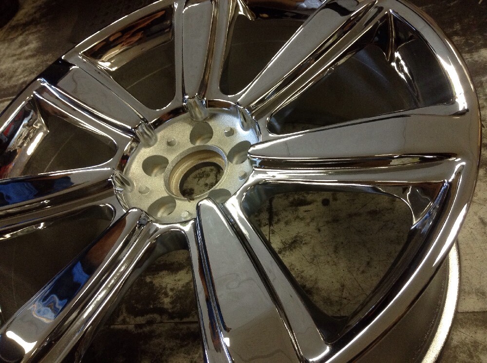 Bentley Continental 2012 97206 aluminum OEM wheel rim 21 x 9.5 Chrome
