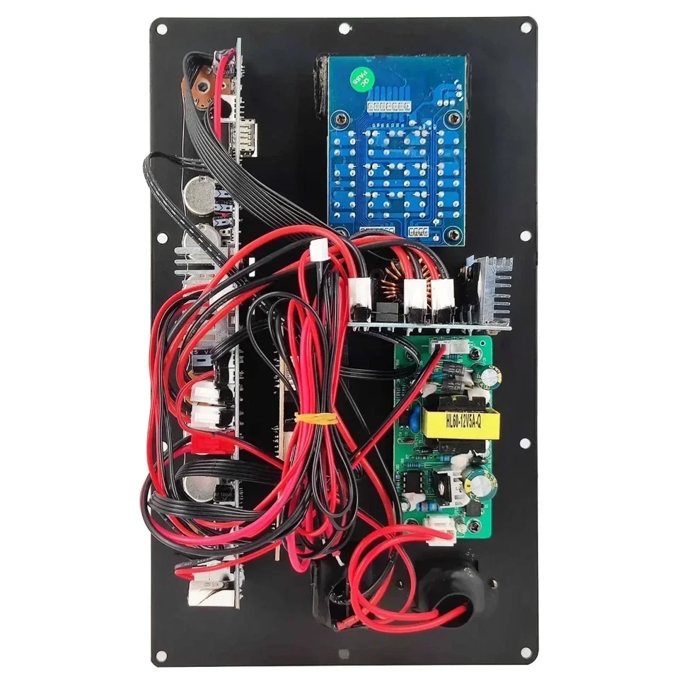 12V/220V Digital Bluetooth 200W Amplifier Board for 8-18 Inch Speaker with Micro - Image 3 of 4