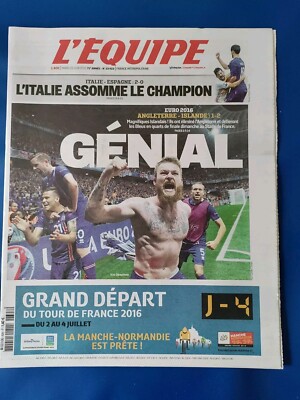 EURO2016 ISLANDS LEISTUNG SIEG ITALIENS Zeitung Das Team 28.06.2016