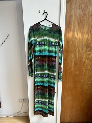 Marcia Tie Dye Midi Dress With Cutouts UK8 UK - Main Image