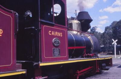 DIA Cairns alte Dampflokomotive im Ausland 11/1988 I-T5-34