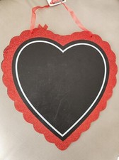 Hanging Heart Chalkboard Sign