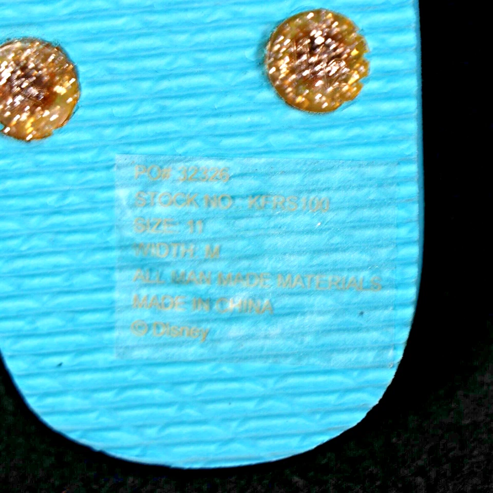 Sandalias chanclas Frozen de Disney para niñas talla 11 Anna Elsa Foto 3 de 4