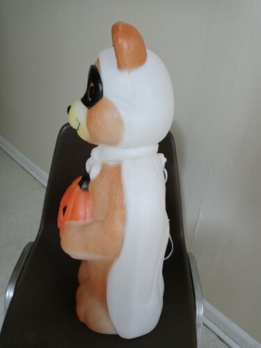 Vintage Empire Blasform Halloween maskierter Teddybär Bandit hält Kürbis 24 Zoll - Bild 6 von 16