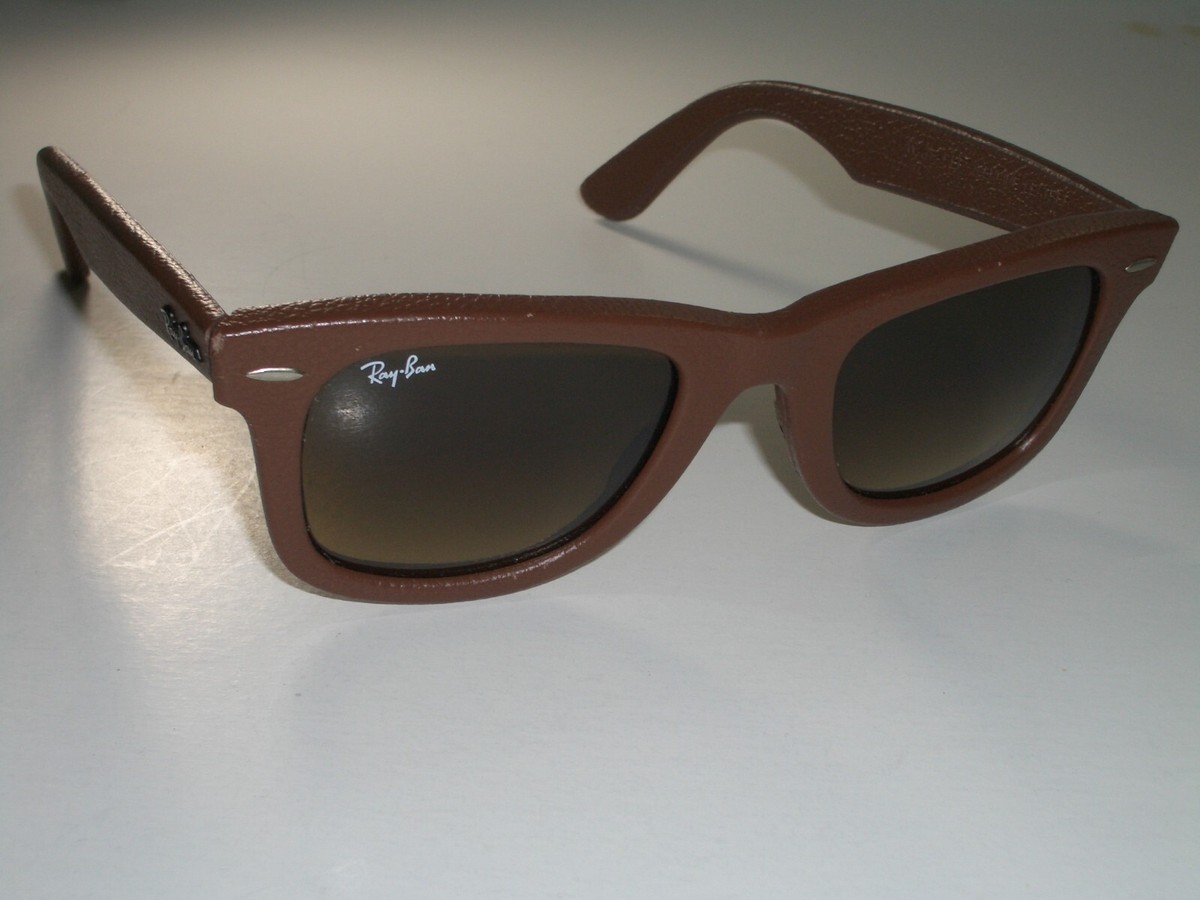 RB2140-Q-M 50[]22 GENUINE LEATHER BROWN GRADIENT UV CRYSTAL
