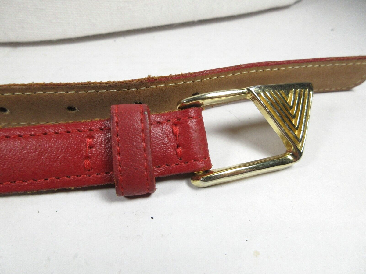 Vtg 70s 80s Evan Picone Skinny Gray Leather Belt w Solid Brass Logo Buckle 34 Everyday 1980s Vintage Belts for sale | eBay main image 2