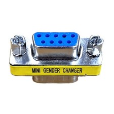 Lot of 5 Mini Gender Changer, Connector Male to Female DB9 USA Patent 5199906