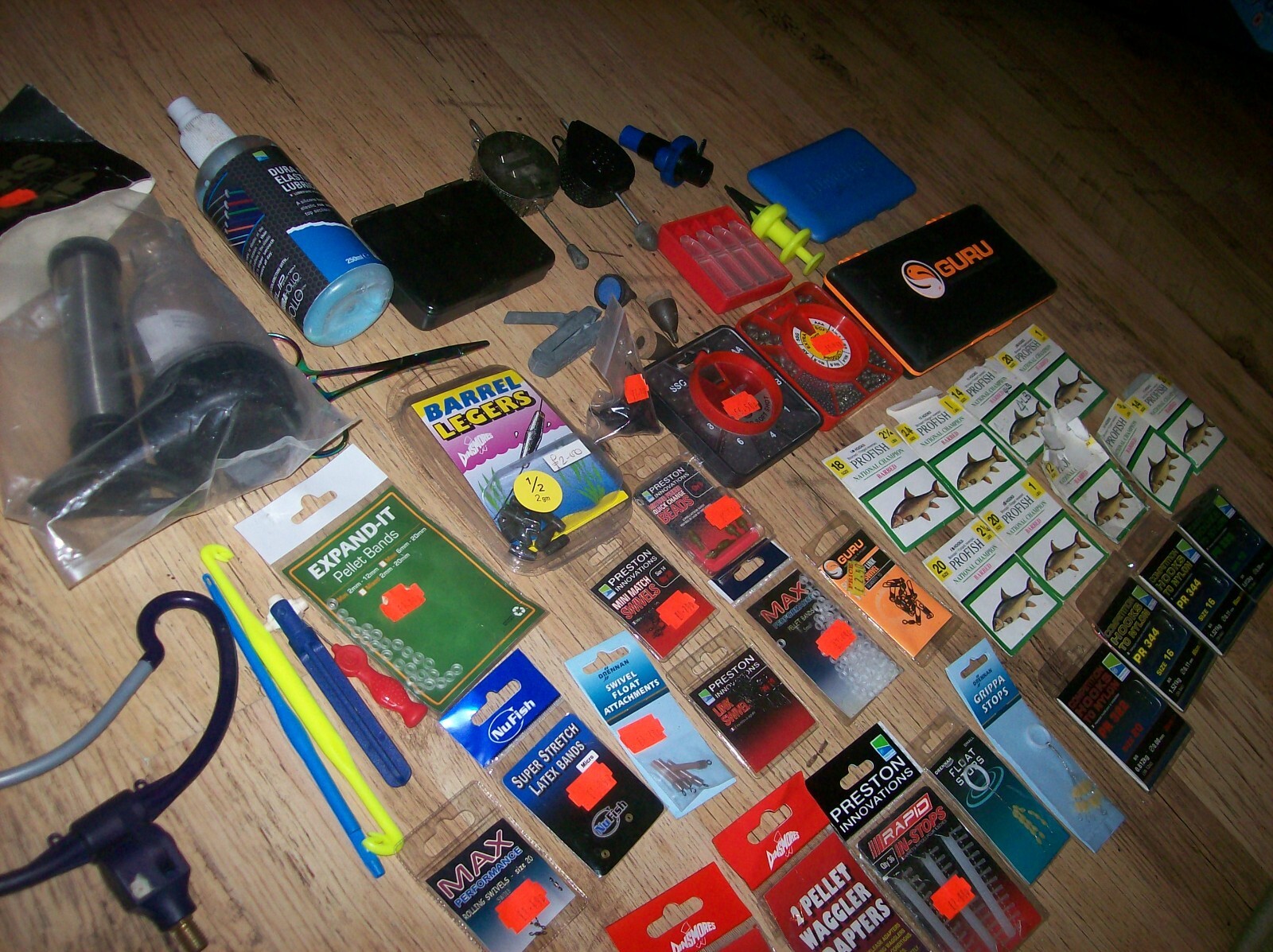 joblot of terminal fishing tackle preston innovations, ringers , guru