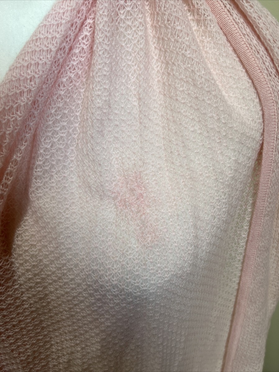 Magaschoni 100% Cashmere Cloudy Pink Scarf One Size 79” x 20
