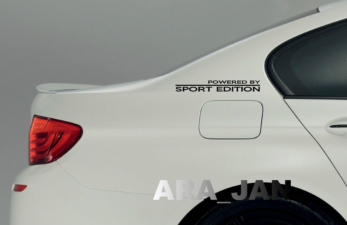 Powered by SPORT EDITION Decal Sticker Racing Car Performance