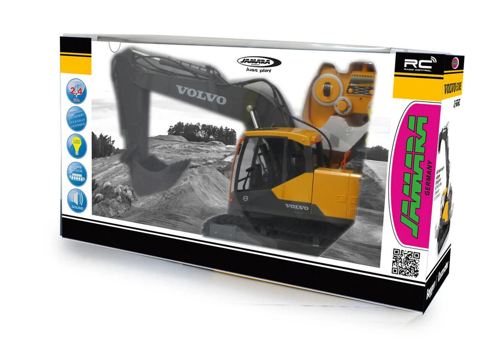 Jamara RC Bagger Volvo EC160E | 1:16 | 2,4GHz | Fertigmodell RTR | Baustelle - Bild 2 von 4