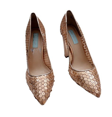 Betsey Johnson Nikki Scarpe Décolleté Donna - Punta In Pelle, Tacco Con Cinturino Posteriore - Colore Blush, Taglia 41 EU - 3