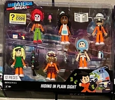 Roblox DEVSERIES Jailbreak Hiding In Plain Sight 6 Action Figures Virtual Code