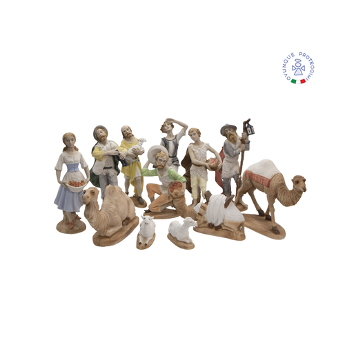 Crèche Complet Résine Avec Statues Haute 23 CM Peints à la Main Chrétienne - Photo 2 sur 2