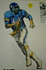 Football Quarter Back Blue/Yellow Caboom Your Room Peel  Stick Wall Decor