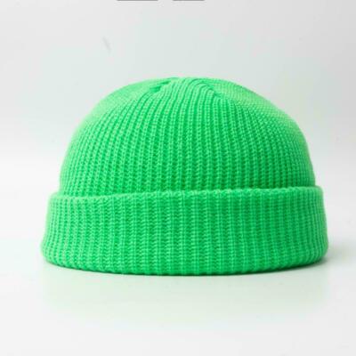 Ribbed Simple Double Layer Premium Beanie Women Men Neon