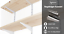 Miniaturansicht 2  -  Regalträger 4 Stück Regalsystem für Wandschiene Regalwinkel Regalboden Regal