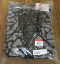 Nike Jordan Flight Heritage Cardigan Sweater Size Large Black Cement Grey New