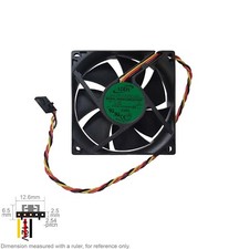 Fan Muffin Cooling DC 12V DC12V 12VDC 80mm 80x80x20 ADDA AD08012HXL07600 99GRF
