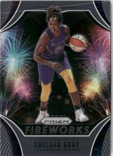 2020-21 Panini Prizm WNBA Fireworks Chelsea Gray Los Angeles Sparks #13 Insert