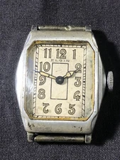 Vintage Art Deco Lady Elgin Tank Watch 15 Jewels Mechanical Repair/Parts