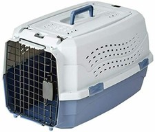 Two-Door Top-Load Hard-Sided Pet Travel Carrier Plenty of Vents