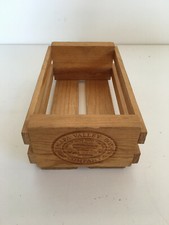 NAPA VALLEY BOX COMPANY 10 CASSETTE TAPE STORAGE WOOD RACK CASE CRATE
