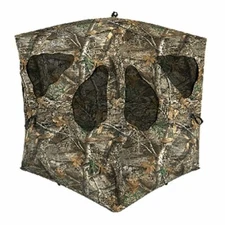 Ameristep Silent Brickhouse 3 person Hub Style Ground Blind Mossy Oak Break Up