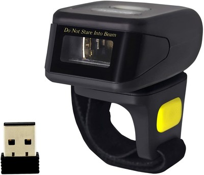 Bluetooth Ring 2D QR Barcode Scanner Wearable Wireless Bar Code Reader Scanner
