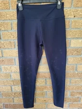 SOUL by SoulCycle High Waist Navy Blue Star Buttery Soft Yoga Leggings Small