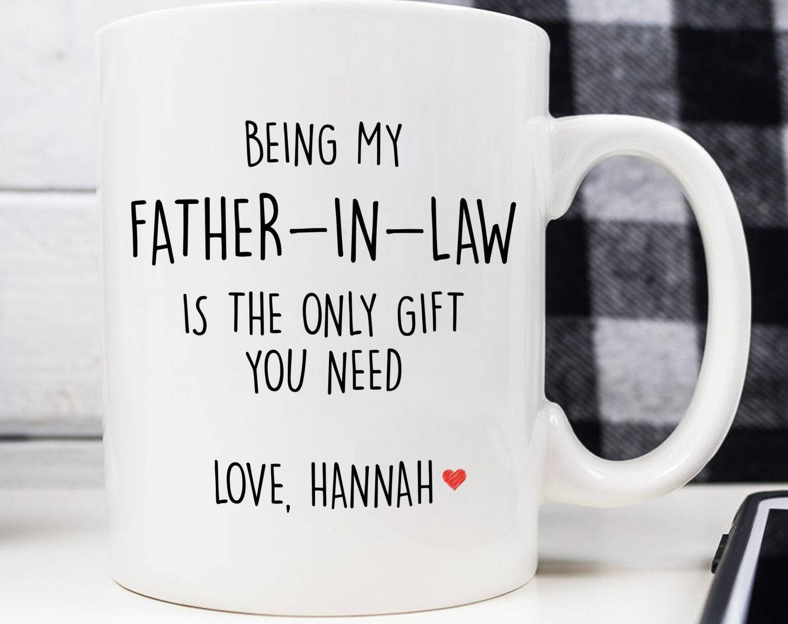 Personalized Father In Law Mug Father In Law Gift Custom Father In Law Gift