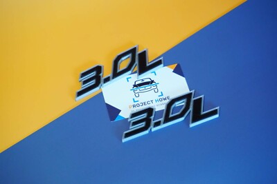 3.0L Engine Fender Emblems - PowerStroke Style- 3D printed badge - Project Howe