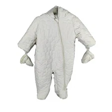 Baby Snow Suit Girls O-3 Month Marks and Spencer Of England Quilted Bunting 