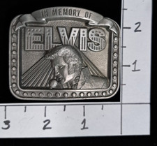 Elvis Presley Buckle, In Memory Of 1992 Ltd Edition, No 2183 of 10,000