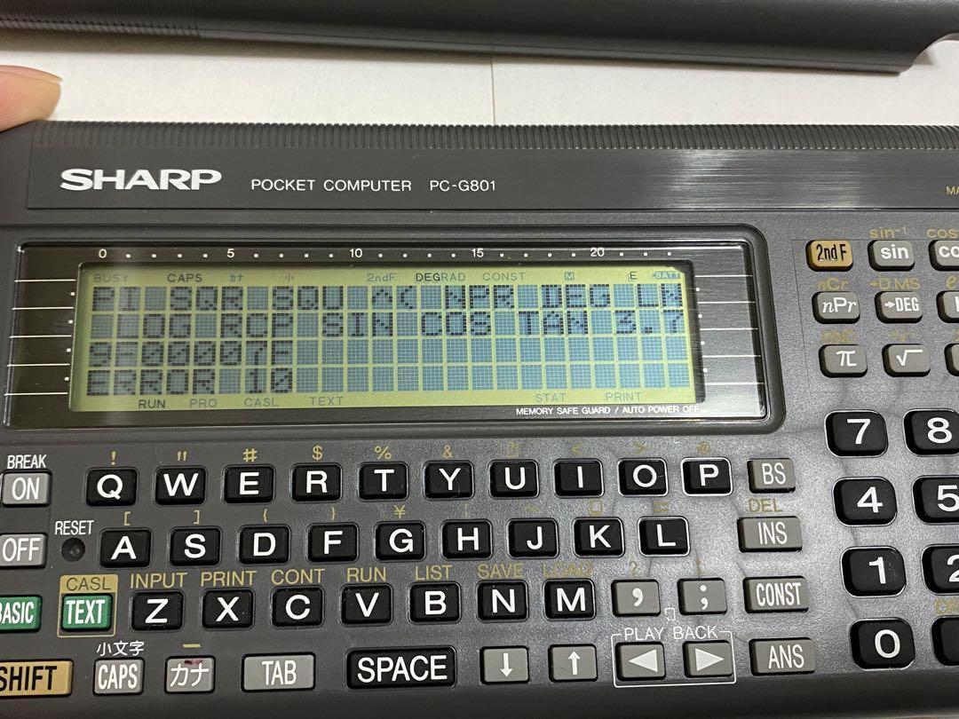 ポケットコンピュータ SHARP PC‐G801 SHARP ポケットコンピュータ PC-G801 取扱説明書 : SHARP : Free