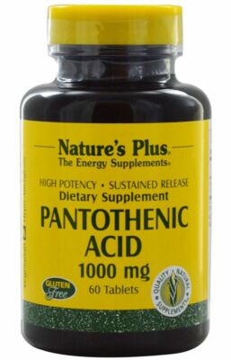 Pantothenic Acid 1000 mg - 60 Tabletten Natures Plus 27,58   / 100 g