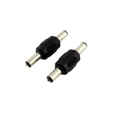 10x CCTV DC Power Plug 5.5mm x 2.5mm Male to 5.5 x 2.5mm Male Adapter Connector