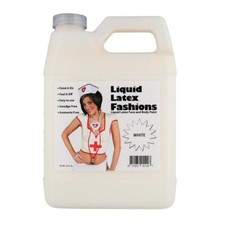 White 32 Oz - Liquid Latex Body Paint Ammonia Free No Odor Easy On and Off Co...