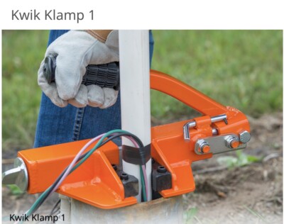Kwik Klamp 1 Holds 1  -2   PVC, stainless steel & galvanized pipes.  Well pipe.