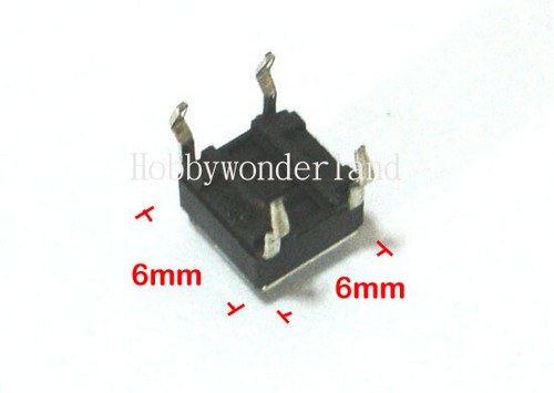 6 x 6 x 4.3mm micro momentary 4-WAY tact tactile push button tiny switch 20 pcs - Picture 2 of 3