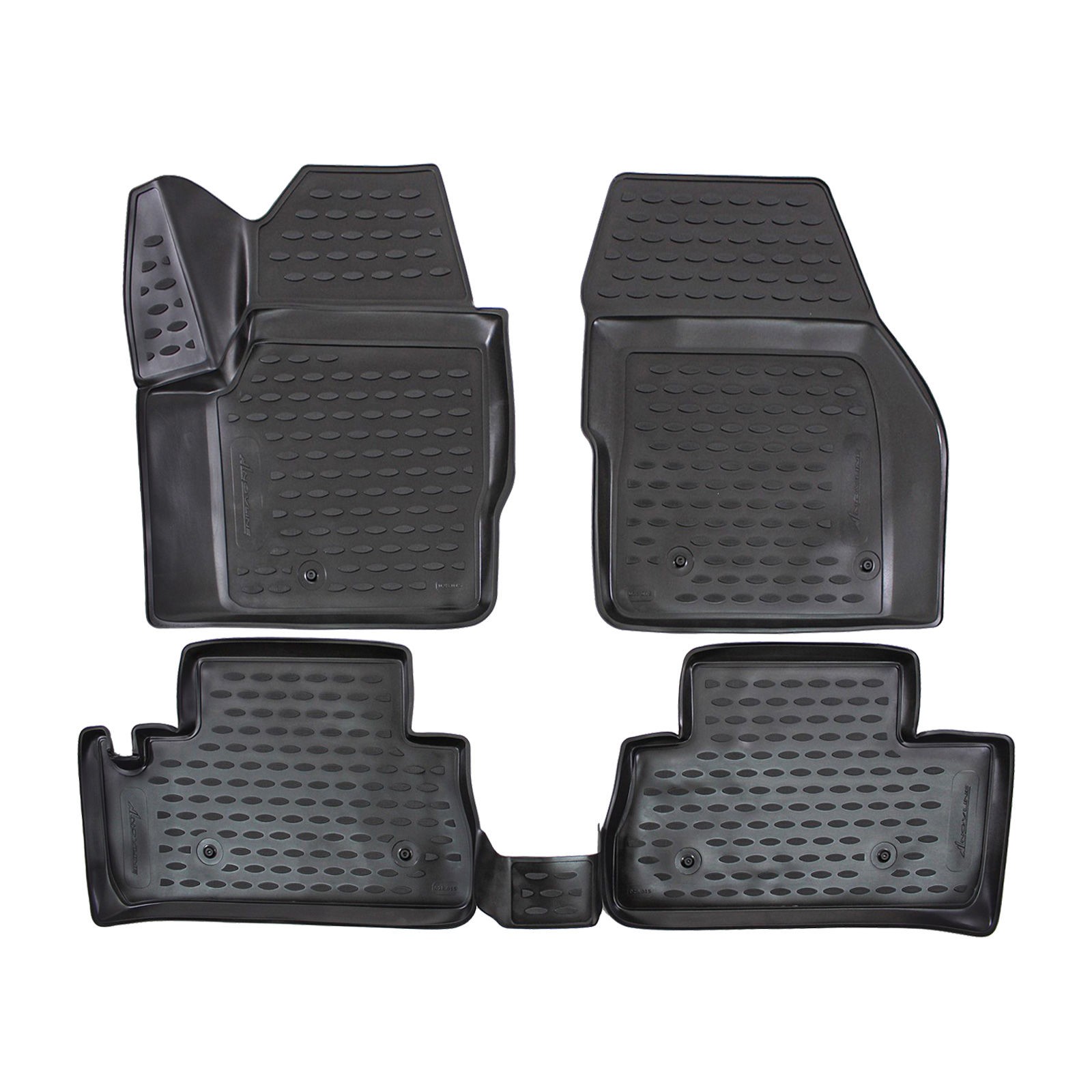 Tapis de sol en caoutchouc pour Land Rover Freelander 2 2007-2016 noir
