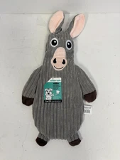 *NEW* Tender Tuffs Dog YOU FILL Donkey Tearblok Tech 19" Grey Plush Soft Tough