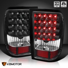 Black Fits 2006-2011 Ford Ranger Led Tail Lights Rear Brake Lamps Replacement