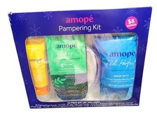 Amope Pampering Kit, 10-piece Gift Set Foot Scrub, Soak, Epsom Salt, Rejuvenator