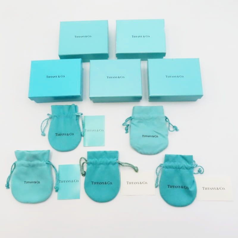 Vintage Tiffany Blue Jewelry Storage Box 5-Piece Set