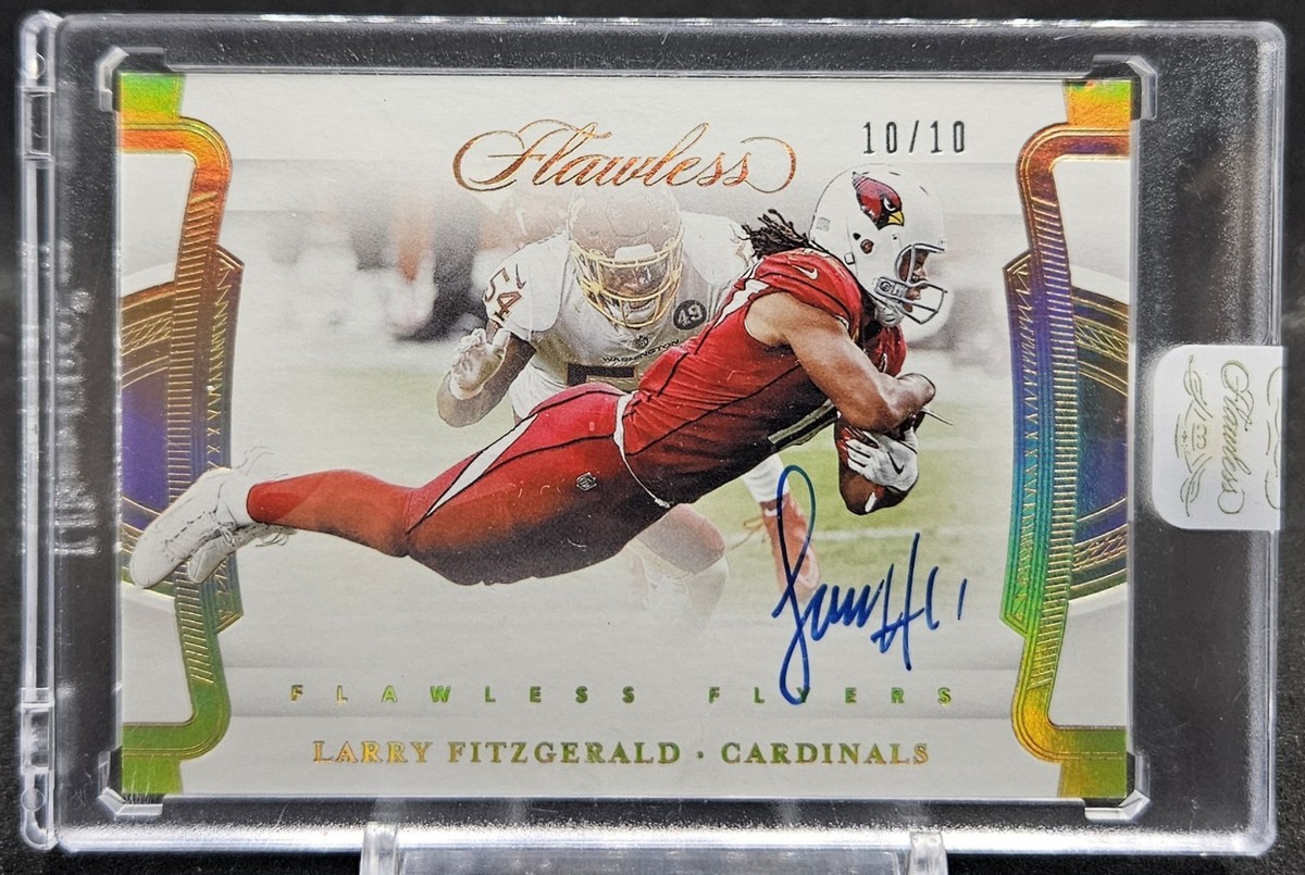 2020 Panini Flawless Flyers LARRY FITZGERALD Gold Auto #10/10 Ebay