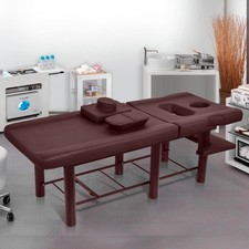 75inch Professional Stationary Massage Table with Backrest for Treatment Table--